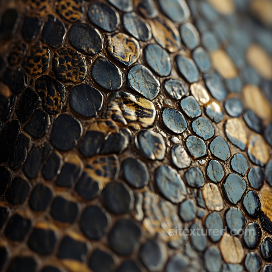 Detailed Crocodile Skin Seamless Texture with Glossy Scales Skin texture preview