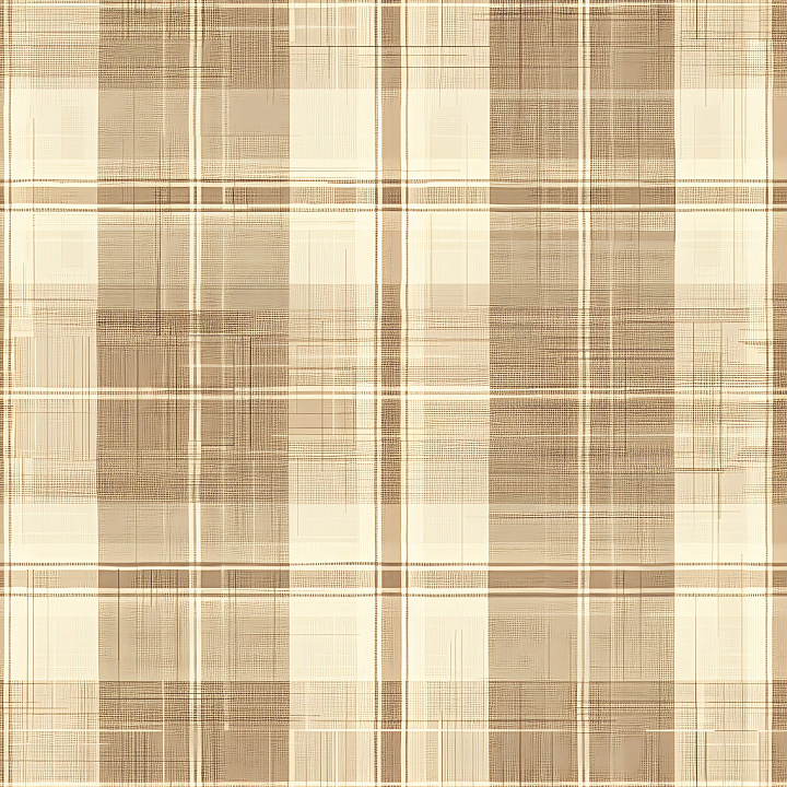 Beige and Cream Lightweight Plaid Fabric seamless PBR texture preview