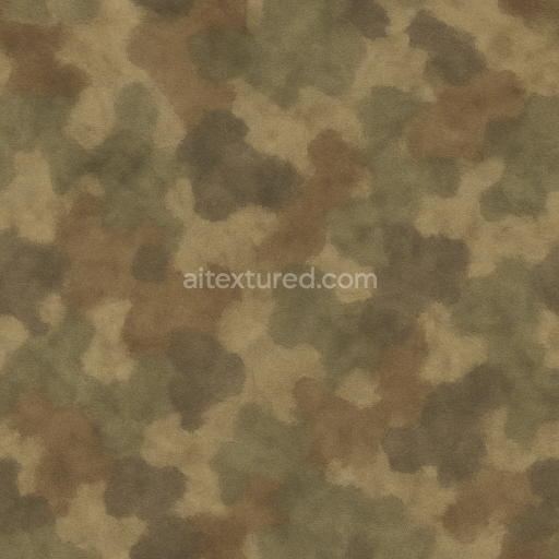 Preview — Seamless 3D Texture PBR 8K Earth Tone Blotchy Spots Disruptive Camo