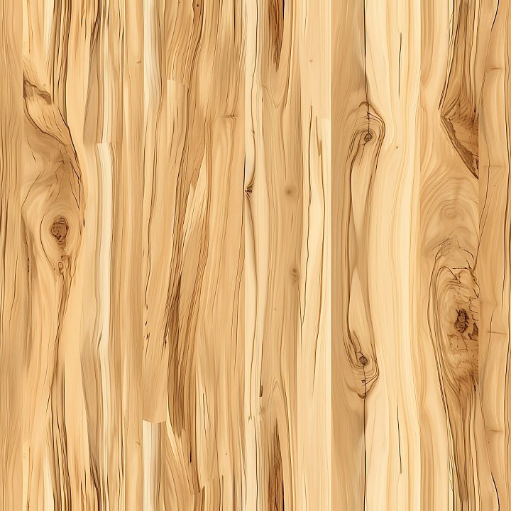 Light Natural Wood Planks with Knots and Grain Variation seamless PBR texture preview