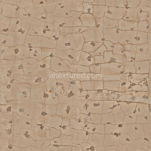 Chipped Concrete Wall — Concrete Wall Outdoor Painted Chipped Concrete — PBR seamless 3D texture