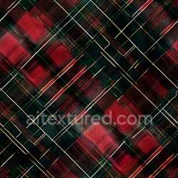 seamless Seamless 3D PBR Texture of Red and Green Classic Plaid Fabric Pattern texture 8k free download PBR