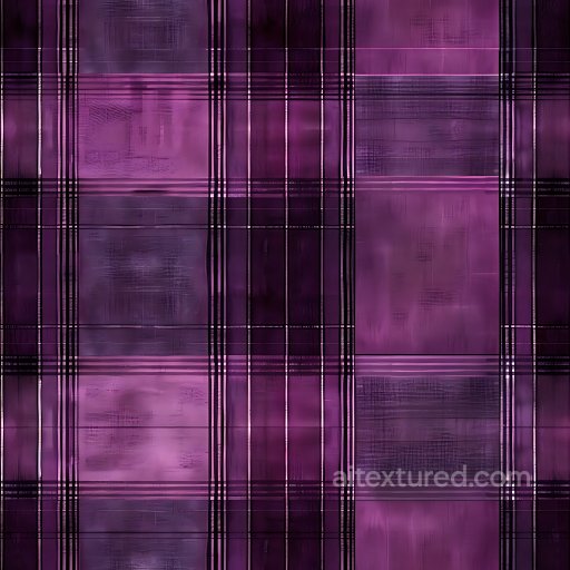 Seamless 3D Purple Plaid Metal PBR Texture with Subtle Brushed Pattern texture preview