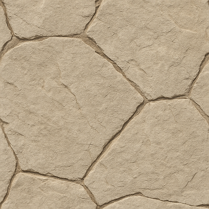 Carved Flagstone Surface For Decorative Outdoor Paving seamless PBR texture preview