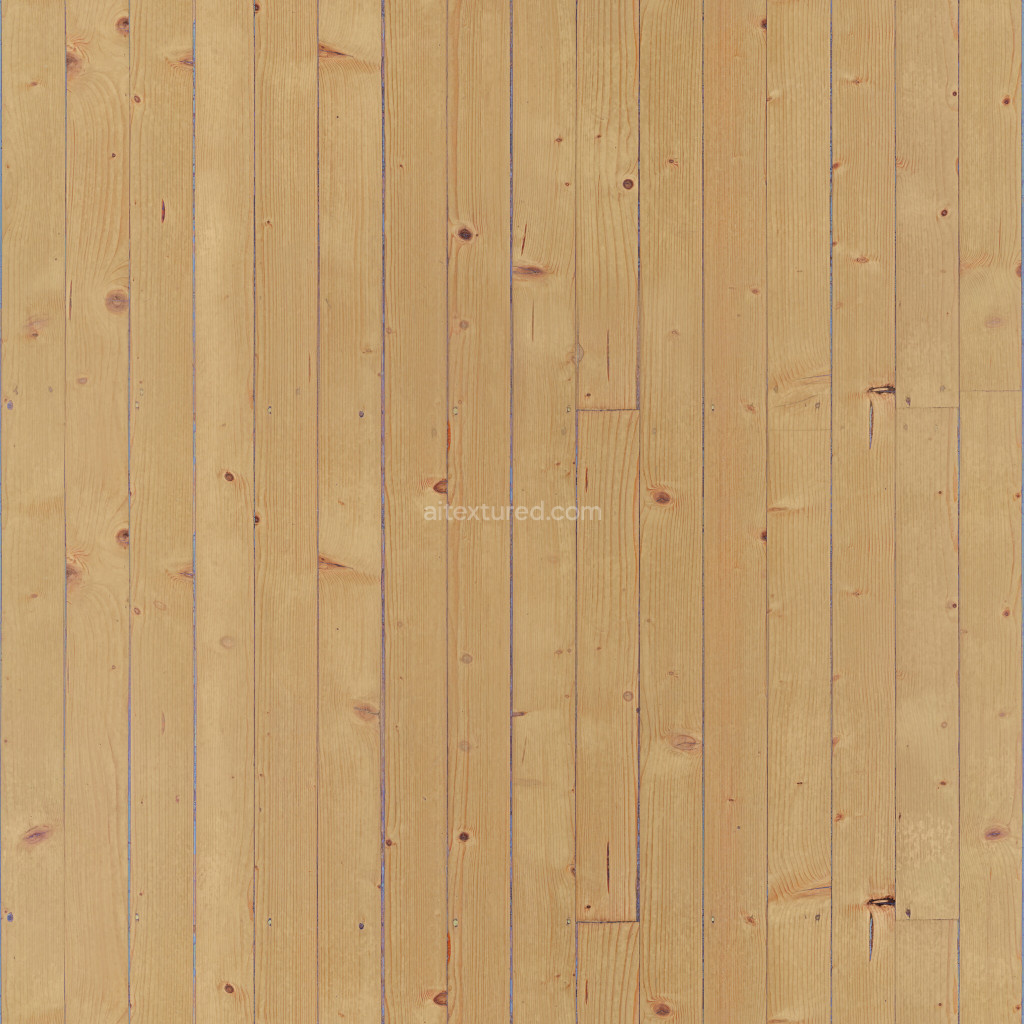 Seamless wood planks PBR texture with natural grain