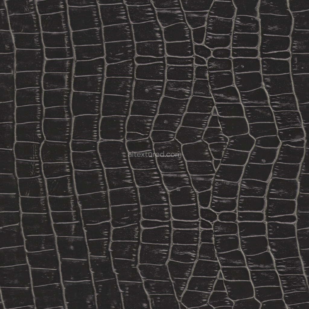 Seamless black leather texture with intricate patterns