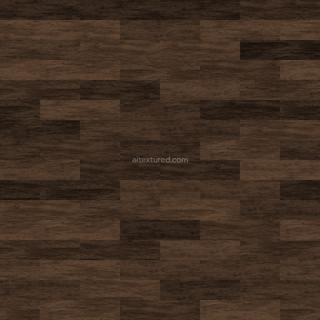 Seamless brown wood floor PBR texture for 3D use