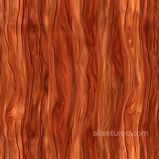 Stylized Red Wood Planks PBR Texture with Smooth Grain seamless Wood PBR texture
