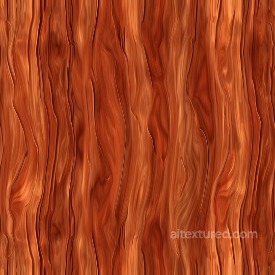 Stylized Red Wood Planks PBR Texture with Smooth Grain Wood texture preview