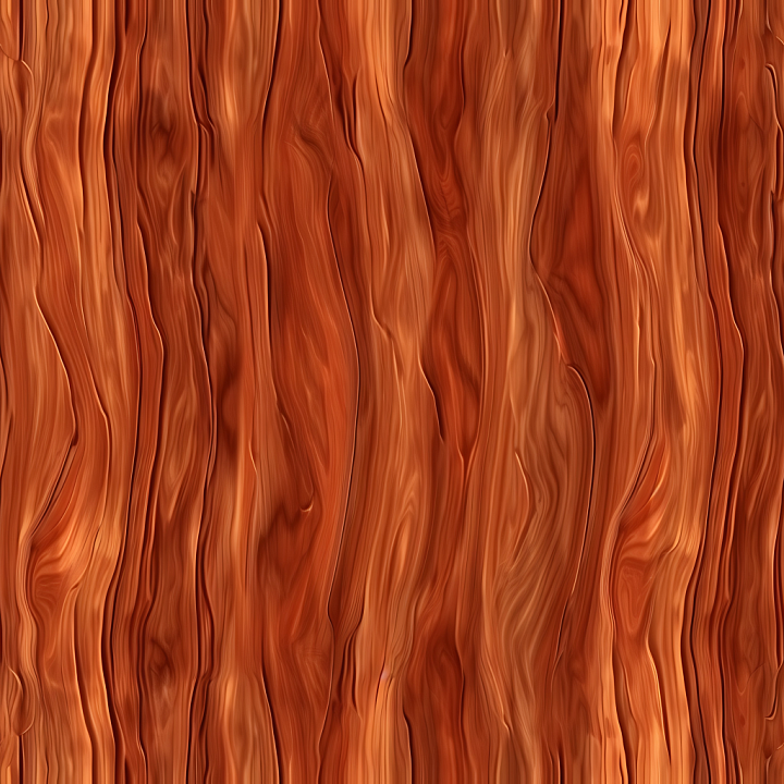 Stylized Red Wood Planks with Smooth Grain seamless PBR texture preview