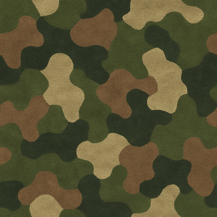 Camouflage Net Color Blocking Pattern Fabric seamless PBR texture preview