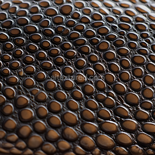 Seamless 3D PBR Textured Reptilian Skin with Glossy Raised Scales and Organic Detailing