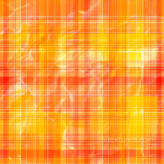 Bright Orange and Yellow Plaid Fabric Seamless Texture Plaid texture preview