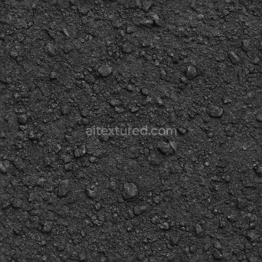 Seamless 3d texture pbr 8k coal surface dusty residue matte dark gray color
