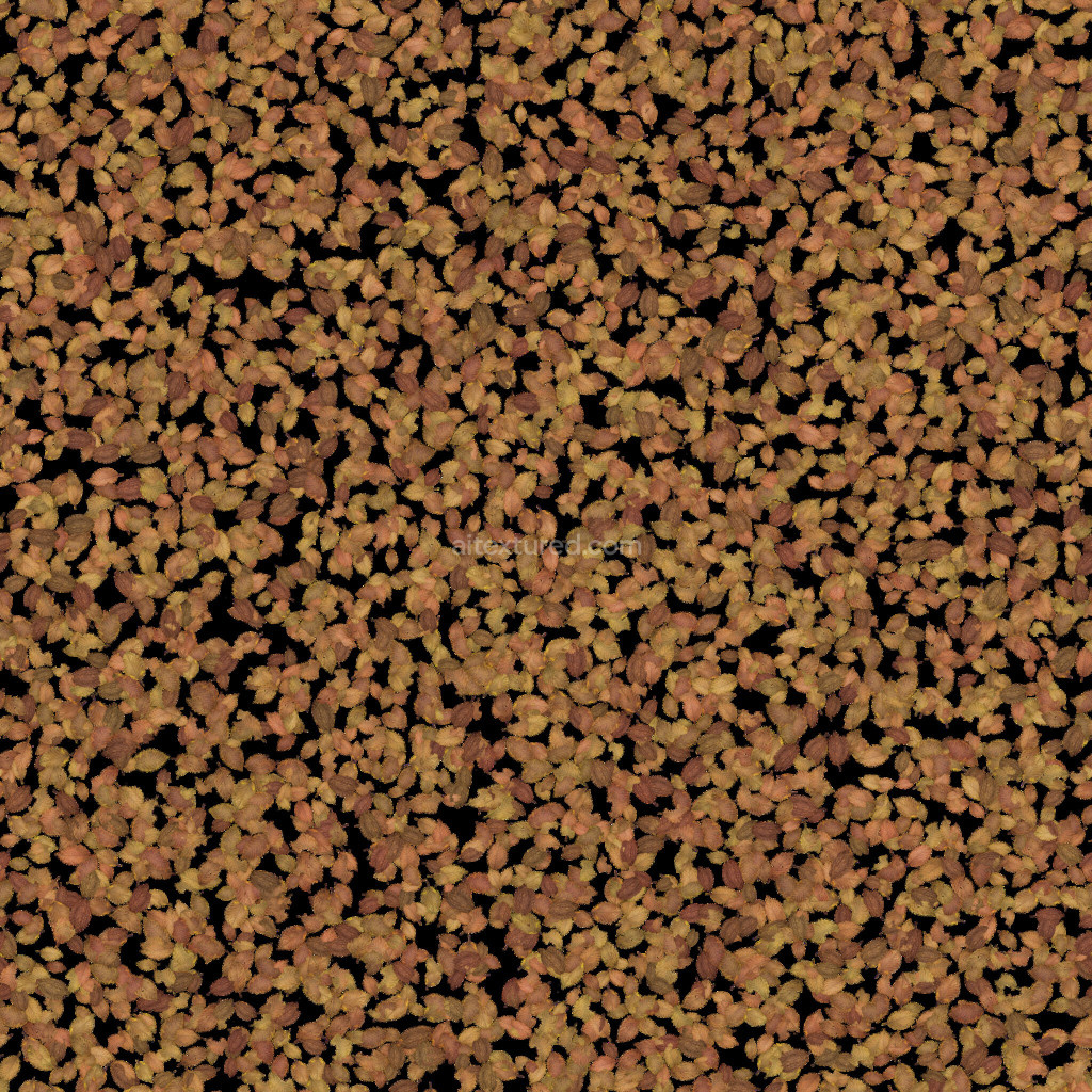 Seamless scattered leaves texture for PBR applications