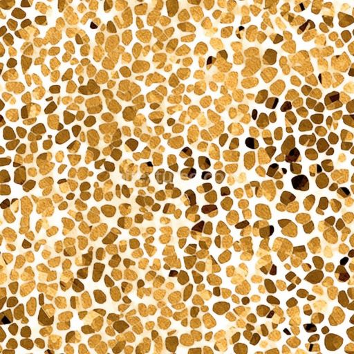 Seamless 3D PBR Leopard Print Fabric Texture with Warm Brown Spots on White