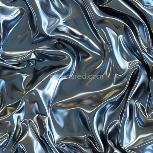Seamless 3D PBR Texture of Glossy Satin Fabric with Smooth Reflective Folds