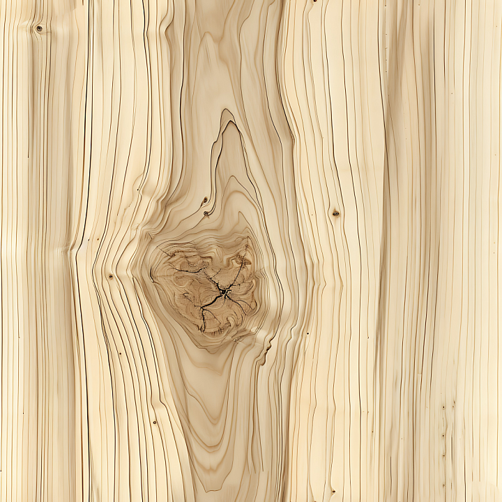 Light Pine Wood Planks with Knots and Fine Grain seamless PBR texture preview
