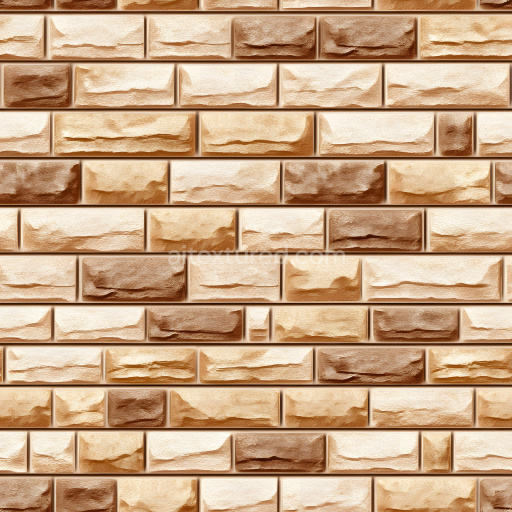 Seamless 3D PBR Texture of Cracked and Weathered Warm Brown Brick Wall