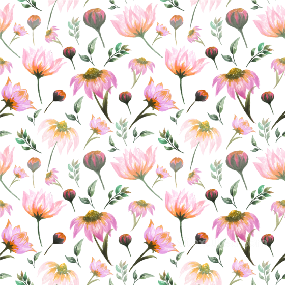 Featuring Hand-Painted Pink Flower Watercolor Design Pink Flower texture preview