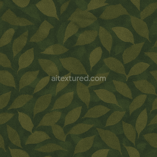 Seamless 3D Texture PBR 8K Jungle Green Leaf Litter Camouflage Fabric