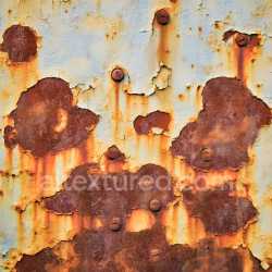 seamless Seamless 3D PBR Texture of Rusted Metal Surface with Peeling Blue Paint and Corrosion texture 8k free download PBR