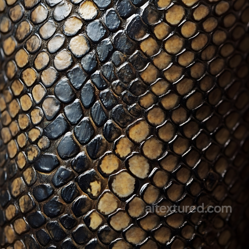 reptilian skin PBR texture with realistic shiny scales and natural color variation seamless Skin PBR texture