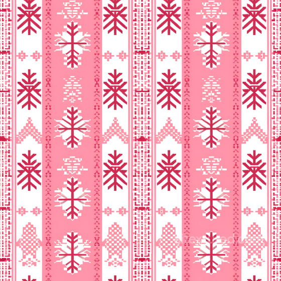 Fabric Texture Featuring Red and Pink Geometric Christmas Motifs All Christmas Digital paper texture preview