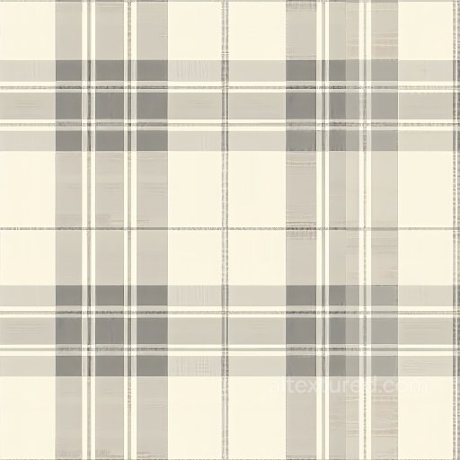 Seamless 3D PBR texture of light beige and gray plaid fabric texture preview