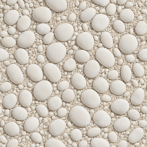 Of Beach Pebbles Gravel With White Stones And Rounded Stones texture preview