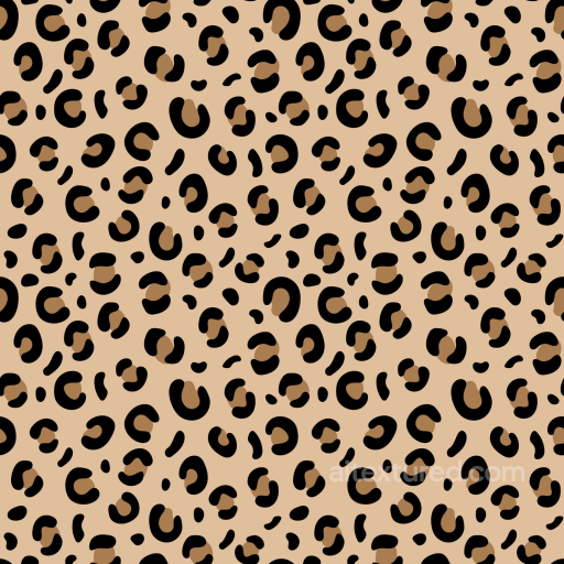 Leopard Print Fabric Texture with Classic Tans and Blacks seamless Leopard Print PBR texture