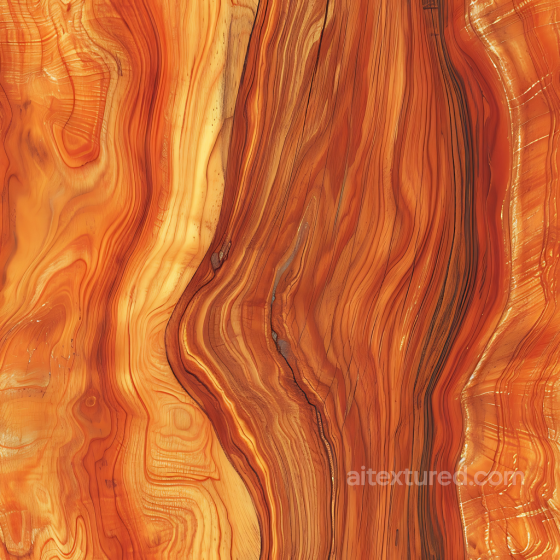 Honey Pine Wood PBR Texture with Wavy Grain and Natural Knots Wood texture preview