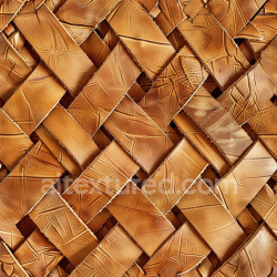 seamless Seamless 3D PBR Texture of Aged Tan Leather with Woven Pattern and Distressed Grain texture 8k free download PBR