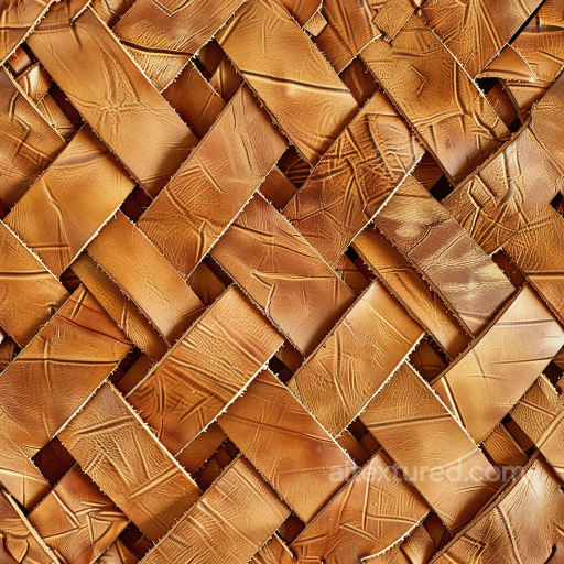 Aged Tan Leather Seamless Texture with Woven Pattern and Distressed Grain seamless Leather PBR texture