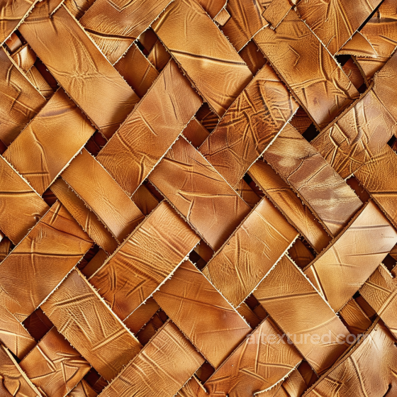 Aged Tan Leather Seamless Texture with Woven Pattern and Distressed Grain Leather texture preview