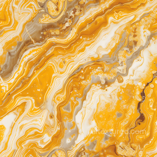 Giallo Siena Marble Texture with Bold Yellow and White Veining seamless Marble PBR texture