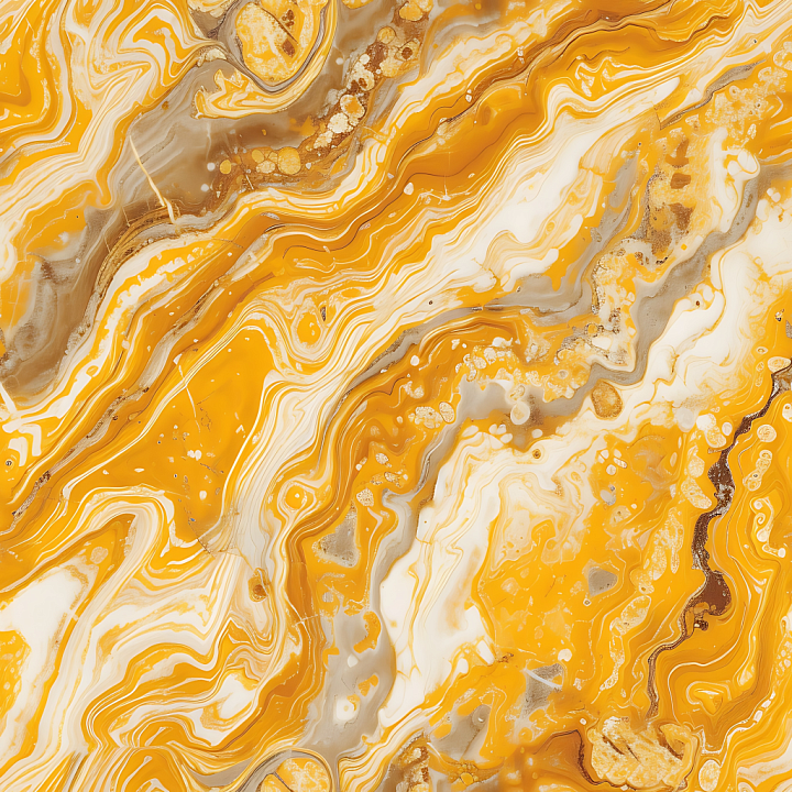 Giallo Siena Marble with Bold Yellow and White Veining seamless PBR texture preview