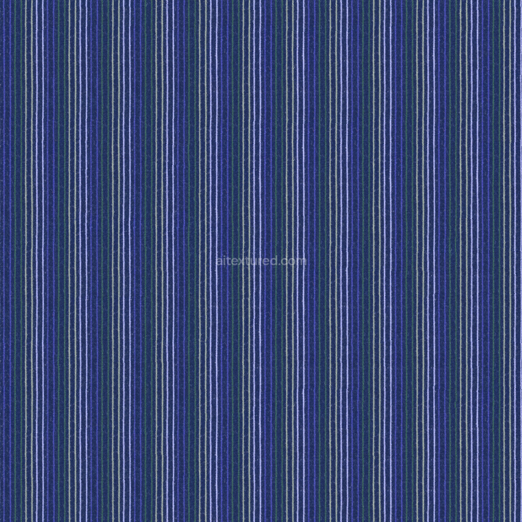 Seamless blue fabric texture with striped pattern