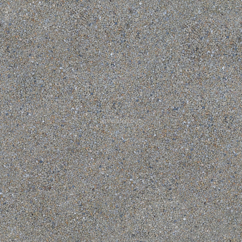Seamless gravel PBR texture with fine details