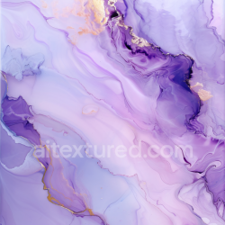 seamless Seamless 3D Alcohol Ink PBR Texture Featuring Smooth Purple Swirls and Elegant Gold Veins texture 8k free download PBR