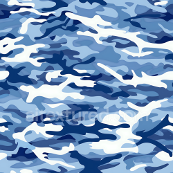 seamless Seamless 3D Arctic Blue Camouflage PBR Texture with Layered Organic Shapes texture 8k free download PBR