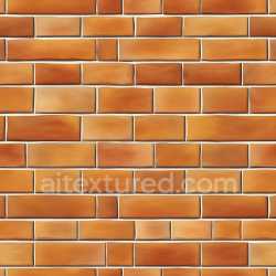 seamless Seamless 3D PBR Texture of Cracked Orange Brick Wall with Varied Tone and Sharp Edges texture 8k free download PBR