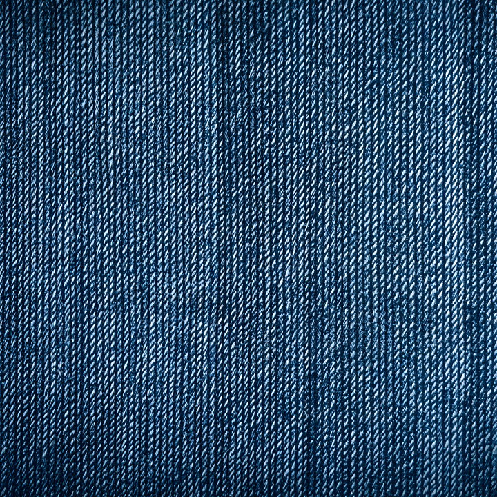 Cracked Blue Denim Fabric With Worn Distressed Threads seamless PBR texture preview