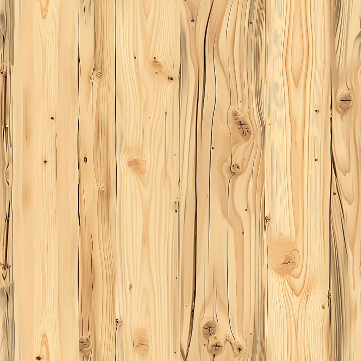 Pine Wood Planks with Natural Knots and Grain seamless PBR texture preview