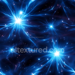 seamless Seamless 3D Space PBR Texture Featuring Glowing Blue Plasma Starfield texture 8k free download PBR