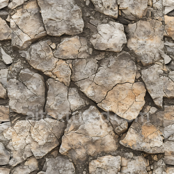 seamless Seamless 3D PBR cracked stone ground texture with earth tones and rough surfaces texture 8k free download PBR