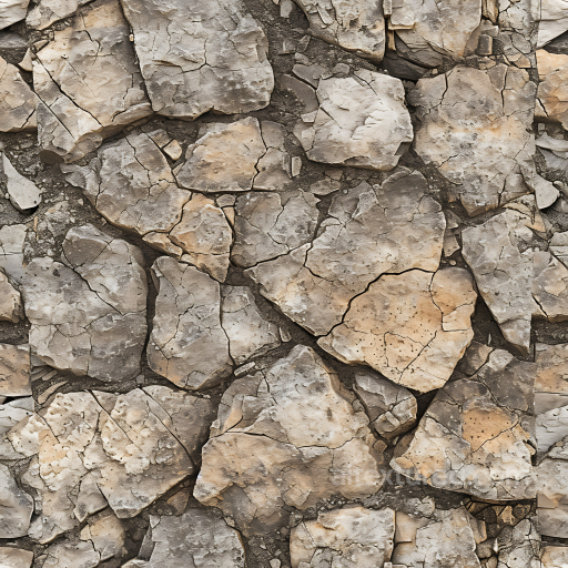 Cracked Stone Ground Texture With Earth Tones And Rough Surfaces seamless Stone PBR texture