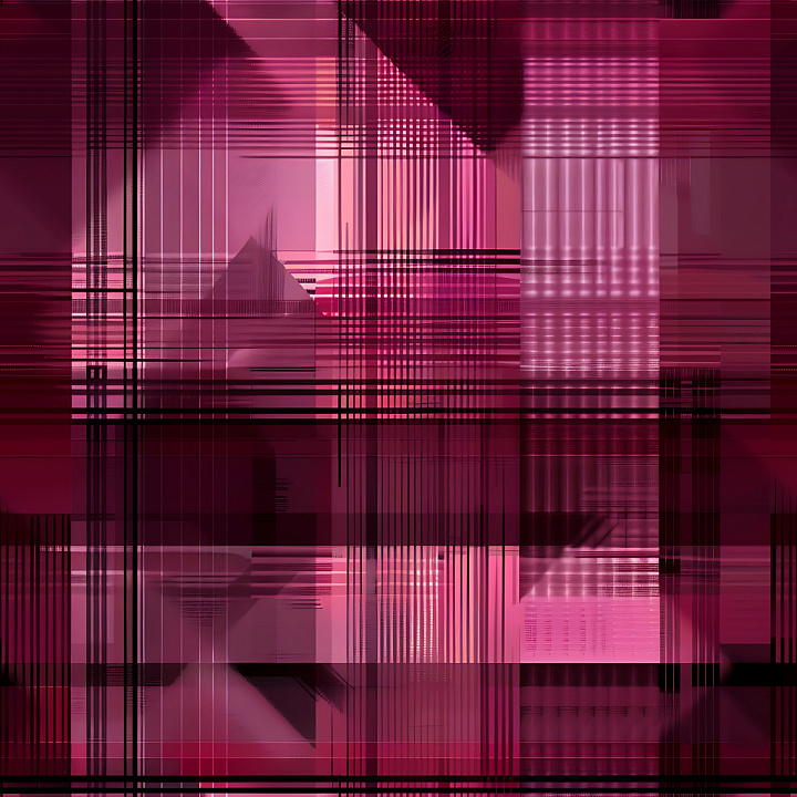 Pink and Burgundy Abstract Plaid Pattern seamless PBR texture preview