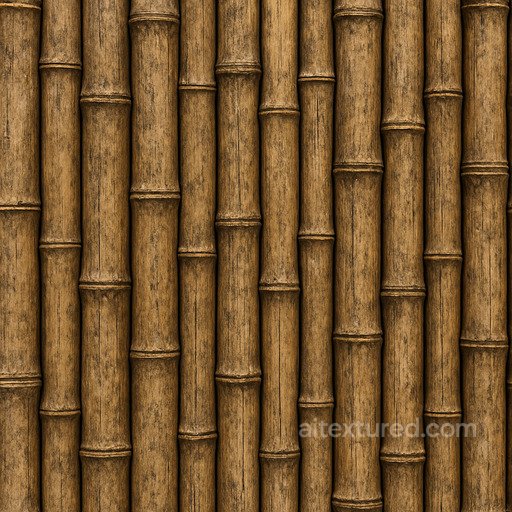Ancient Bamboo Seamless Texture seamless Basic-materials PBR texture