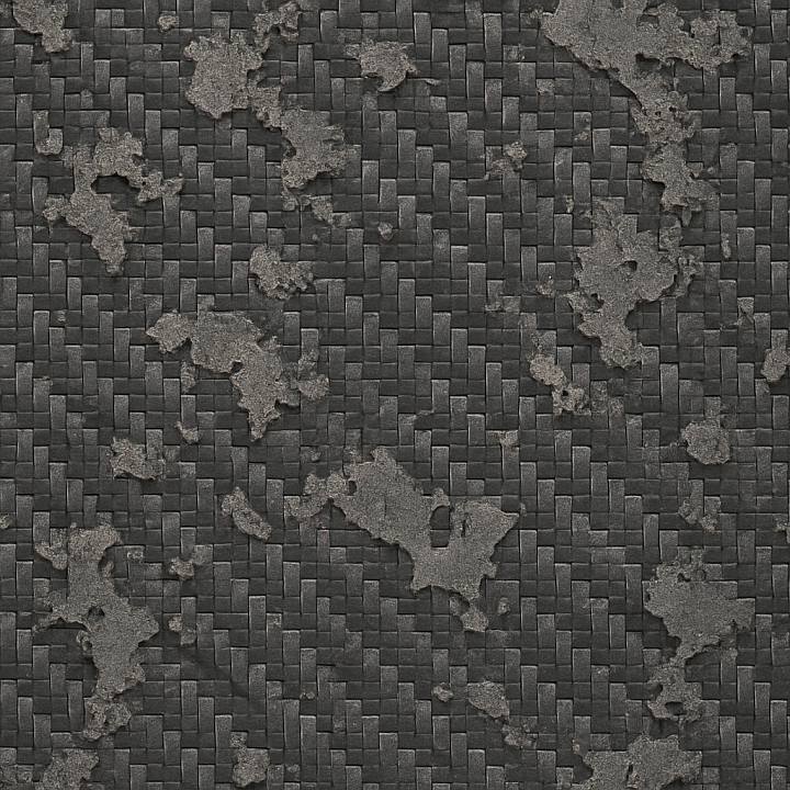 Eroded Carbon Fiber seamless PBR texture preview